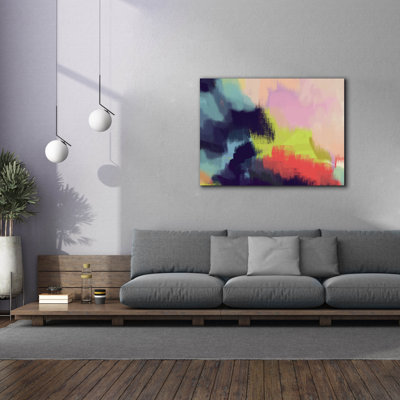  «Spring Showers 2» par Brittany Evans, art mural sur toile, 54 po x 40 po