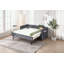 Lit de jour simple rembourré avec couchette-274766234