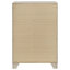 Commode de chambre à coucher 4 tiroirs Trenton rustique crème
