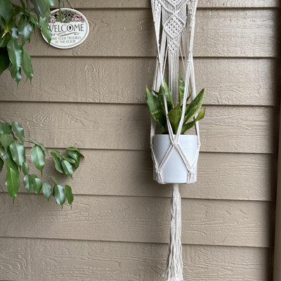 Pot à fleurs suspendu en coton Colter