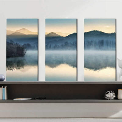 "Quiet Morning", ensemble de 3 impressions sur toile
