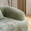 Canapé modulaire en L à compression complète avec méridienne incurvée, canapé en chenille vert modulaire, haute densité pour le salon en appartement-59126708