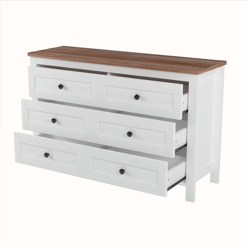 Coffre de rangement, Blanc / brun