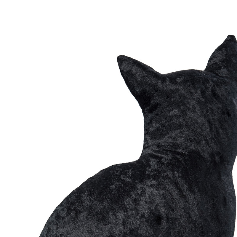 16.5" x 12.5" Shaped Cat Throw Pillow