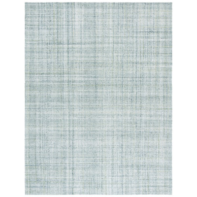 Abstract 976 Hand Tufted Pet/Cotton Abstract Indoor Use Only Rug in Light Green/Ivory