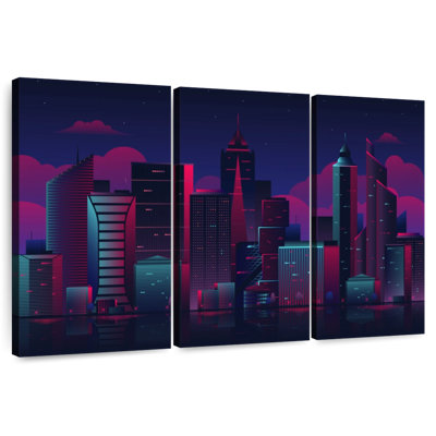 Paysage urbain de nuit Siron