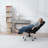 Ergonomic Office Chair in Faux Leather with Massage Function and Footrest
