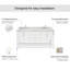 Magnolia Bath Vanity Rectangular Basin S073DCWRV-61345995-12012060
