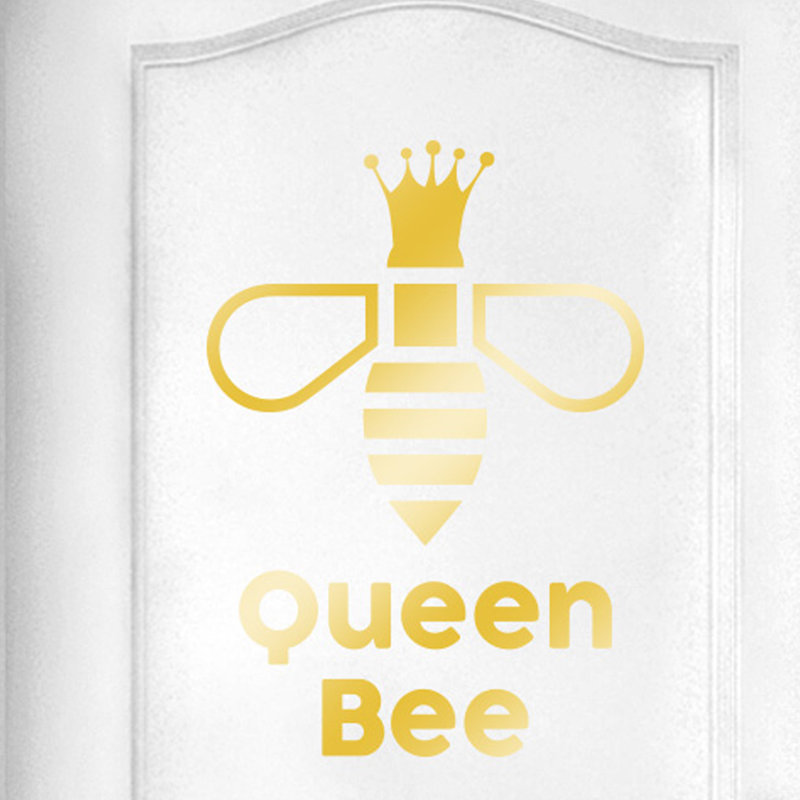 Insects Wall Decal, Shiny Gold