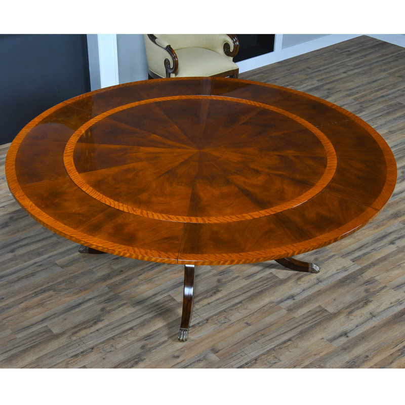 84'' L Round Solid Wood Breakroom Table