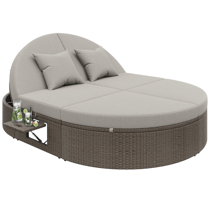 200cm Long Double Chaise with Cushions