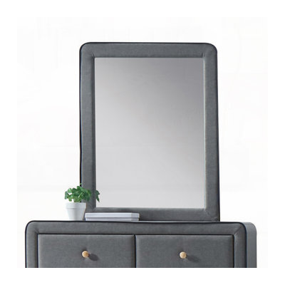 Light Gray Fabric Mirror