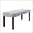 Heng Ming Velvet Upholstered Tufted Bench Ottoman, Comfortable And Stylish Footrest For Entryway, Dining, And Living Rooms-1205359159