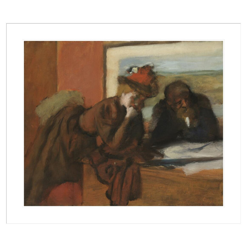 «The Conversation» par Edgar Degas, impression giclée encadrée, H 33,5 po x l 38,86 po