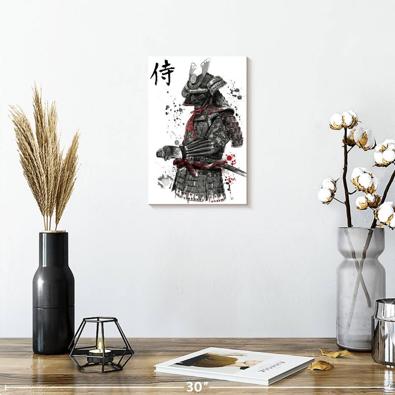 Mait Samurai Sumi-E, 12" H x 8" W