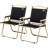2 Pack Folding Camping Chairs, Lightweight & Portable For Hiking, Festival. Black. Fast Fold With Handles. Steel Structure, Heavy-Duty Cloth. , Non-Slip Bottom. 21.25"L X 23.25"W 30.75"H. 5.6Lb 2