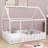 Kazafani Full Wood House Platform Bed-1977940781