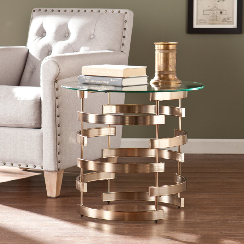 Table de bout en verre Trimm
