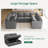 Niyona U-Shaped Modular Sofa Bed Convertible Sleeper Sectional-98143849