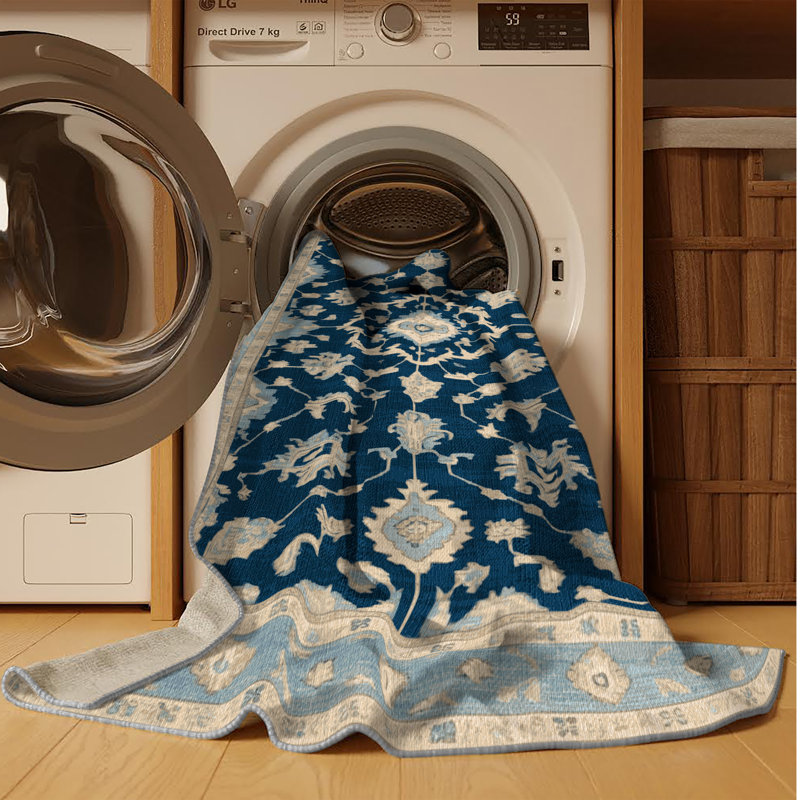 Machine Washable Overdyed Gray Area Rug, Rectangle 8' x 10'