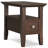 Acadian Solid Wood Transitional Narrow Side Table with Drawer and Open Shelf-1591774249