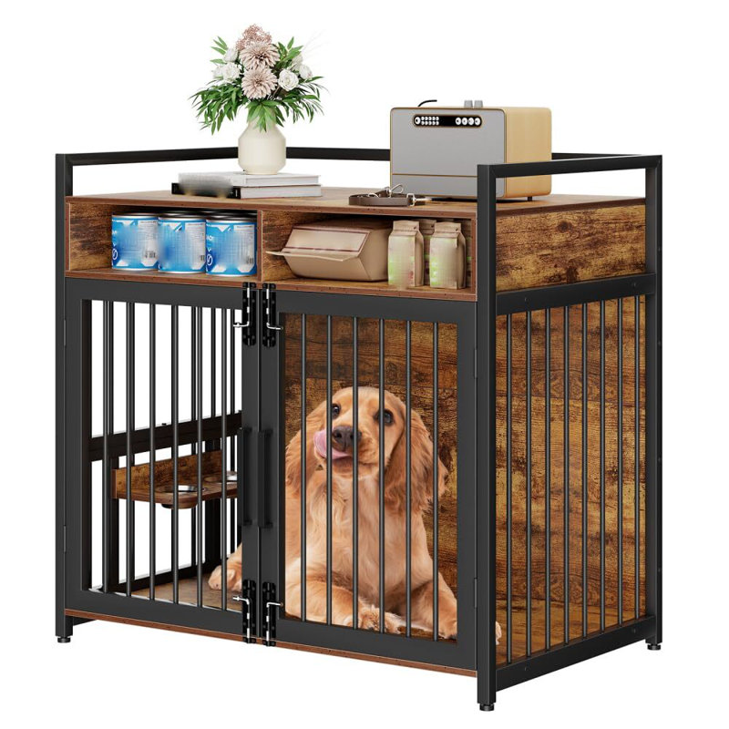 Table d'appoint Dog Crate Furniture, H 43,31 po x l 29,92 po x P 48,03 po