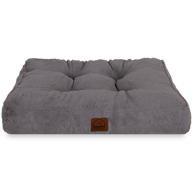 Jungolica Orthopedic Pet Bed, 100cm H x 70cm W x 10cm D, Dark Grey