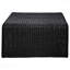 Table basse carrée en rotin noir tissé-1828896968