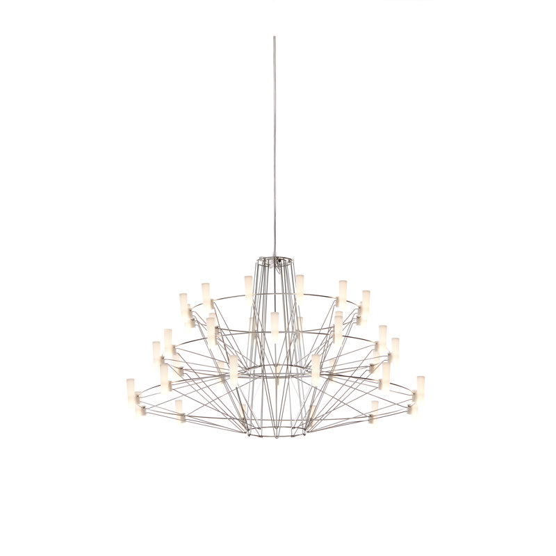 Coppélia LED Chandelier, Small, Chrome