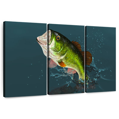 Jumping Large Mouth Bass