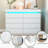 8 Drawer Dresser For Bedroom With Charging Station, LED Light-1982824902
