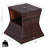 Patio Side Table, All-weather Outdoor End Table With Center Umbrella Hole, Large Storage Space Hand Woven Pe Rattan Accent Table For Backyard Poolside Garden Balcony Use-181441136