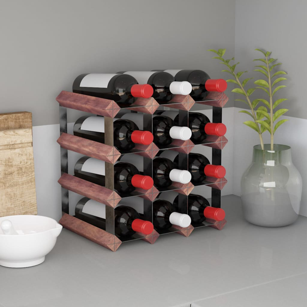 Belfry Kitchen Cleo 20 Bottle Wall Mounted Wine Rack | Wayfair.co.uk