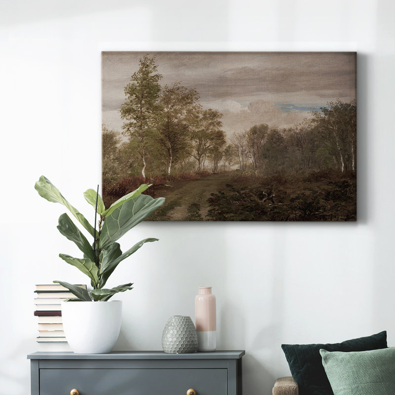 Paysage rétro-CCVXV, H 19 po x l 28 po x P 1,5 po, Toile tendue