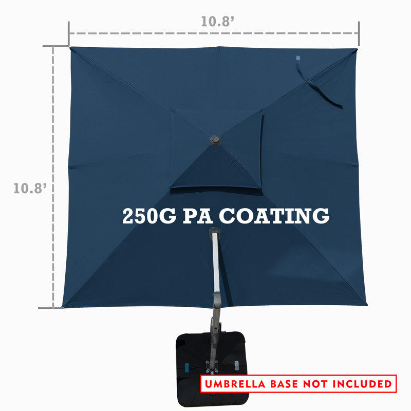 Parasol carré 11 ', Bleu marine