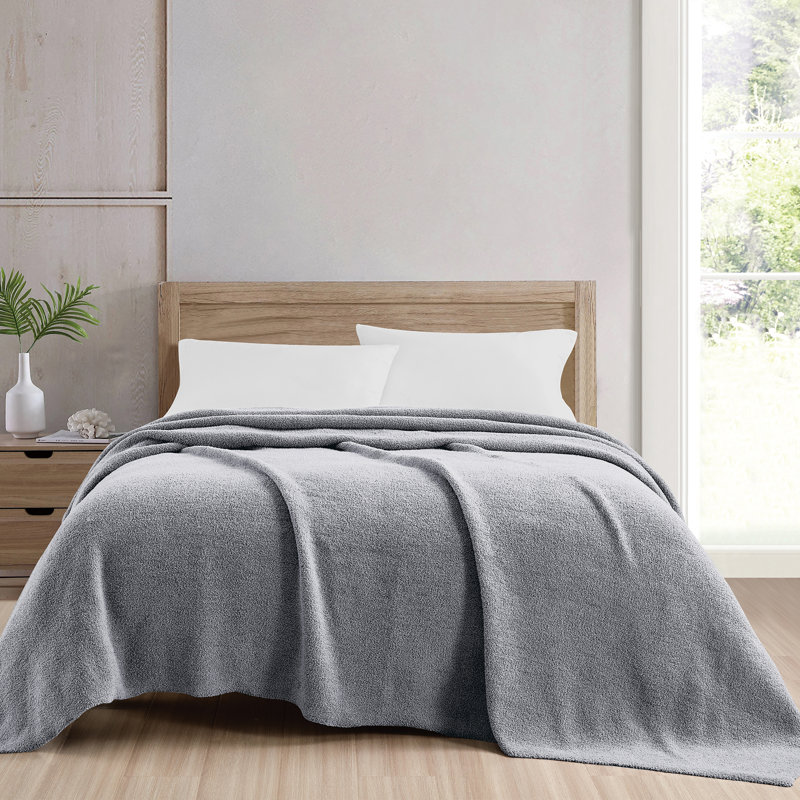Couverture en peluche Marshmallow, Très grand lit, Gris