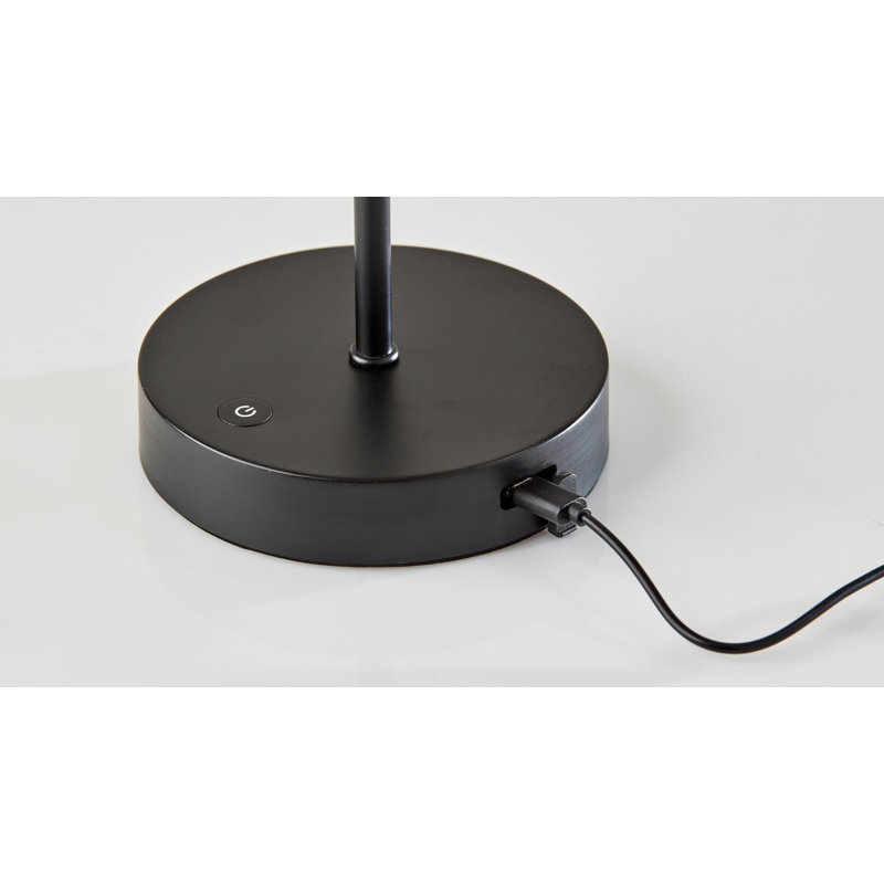 Lampe de table sans fil Jody Stevie, Noir mat