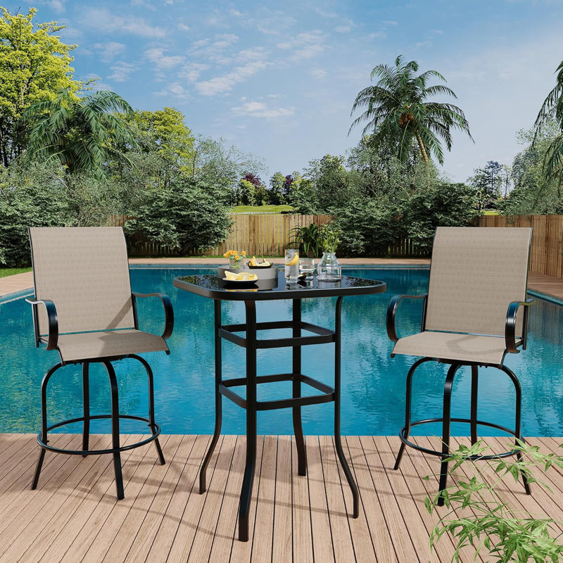 Outdoor Stool, Brown