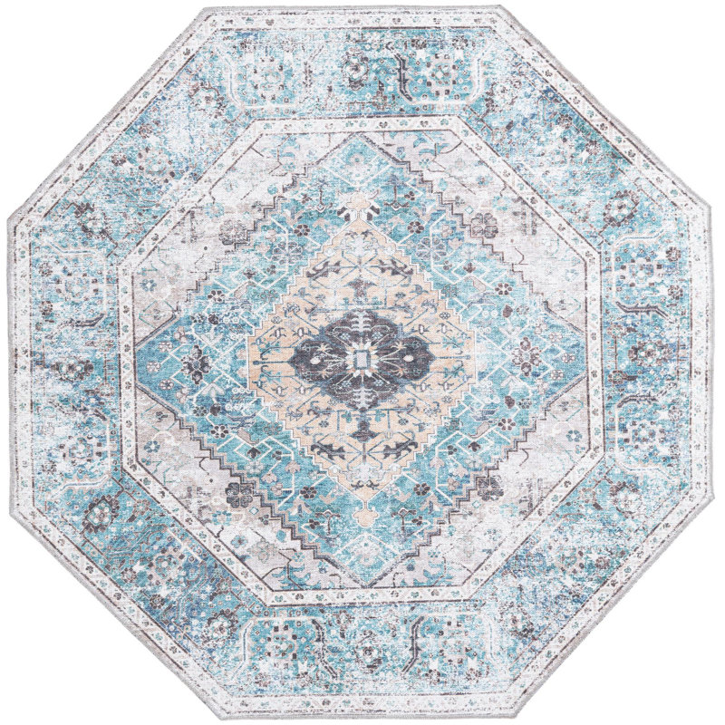 Oriello Oriental Indoor Rug, Octagon 5'