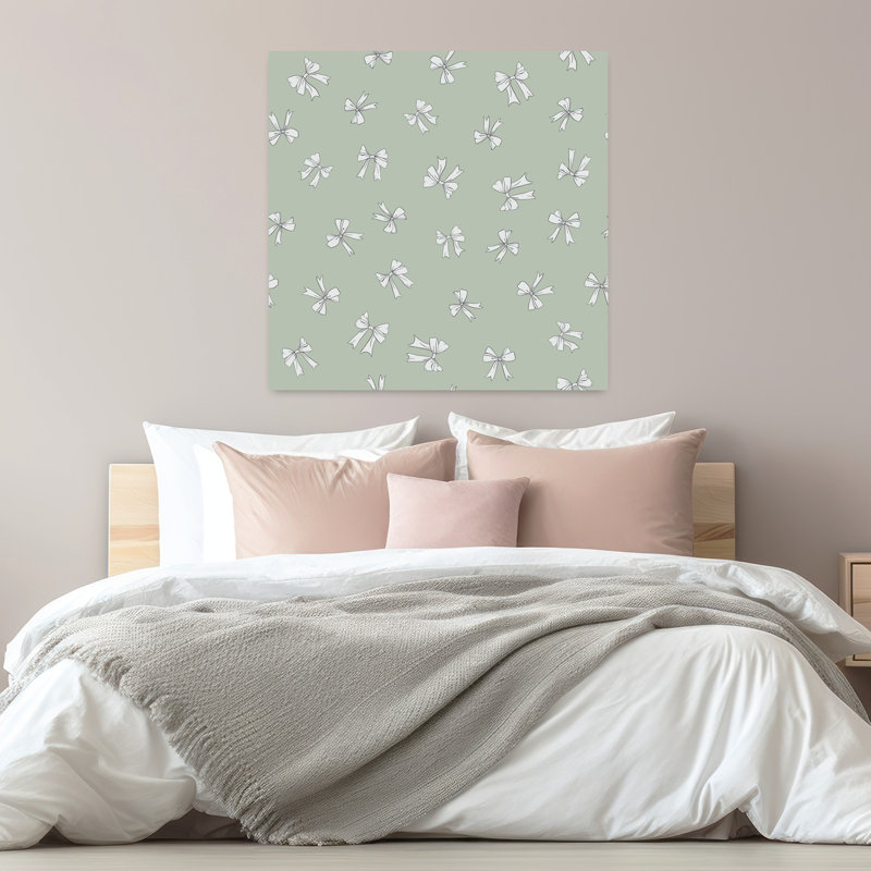 Art contemporain, art abstrait fantaisiste ludique, H 32 po x l 32 po, Vert