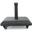Base de parasol en béton - Carré, noir, mât en acier inoxydable, compatible 11 pieds, support extérieur carré 19,69 po x 19,69 po x 3,15 po