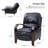 Hardge Genuine Leather Manual Standard Recliner-1618472786