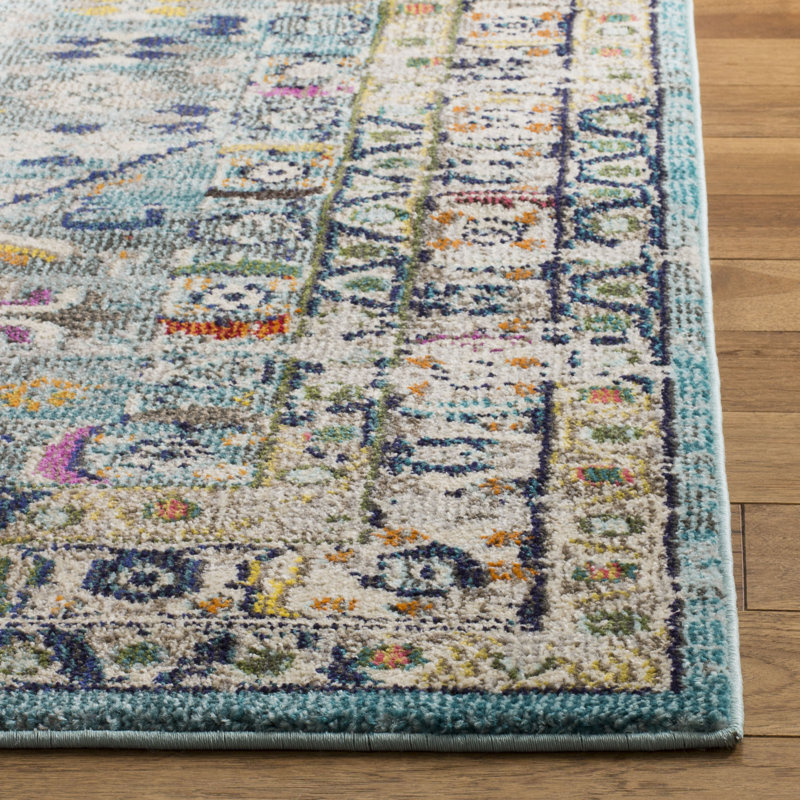 Mcbroom Oriental Area Rug, Square 201cm