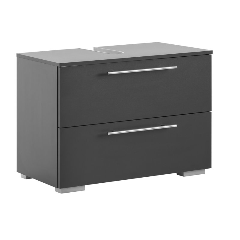Flosi 80.2cm Single Bathroom Vanity Base Only, Anthracite