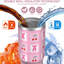 Gobelet 30 oz avec couvercle et poignée Gobelets isothermes en acier inoxydable Bouteille d'eau mignonne avec bascule (cerise)