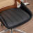 Swivel Home Office Chair - Upholstered Faux Leather & Rattan Back Desk Chair, Ergonomic Executive Chair with Lumbar Support-1556332910