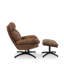Upholstered Swivel Accent Chair with Footstool-289316942