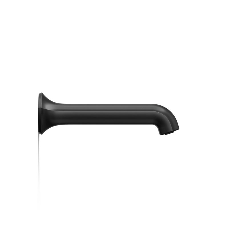 Wall-Mount 8 In. Bath Spout With Straight Design, Matte Black