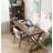 All Solid Wood Writing Desk with Bookshelf-110190707
