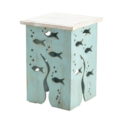 Elodie Solid Wood Top End Table